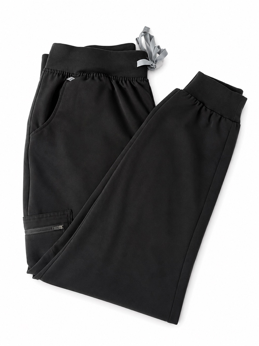 Figs Zamora Jogger Scrub Pants Women XL Black Medical Pockets Nurse